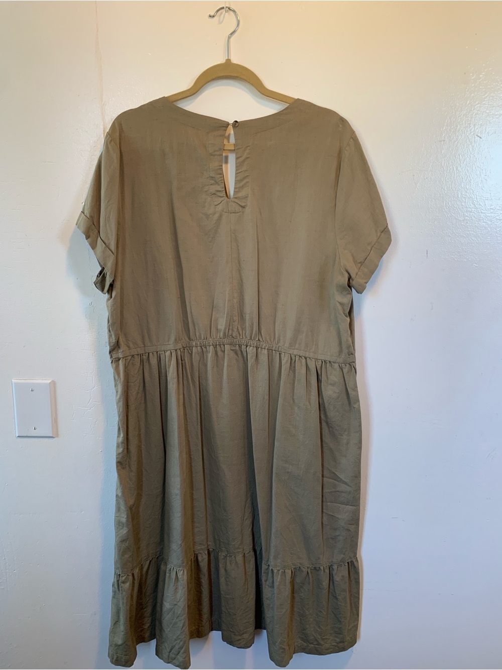 Pact Organic Cotton Tiered Ruffle Midi Dress - Picture 4 of 5